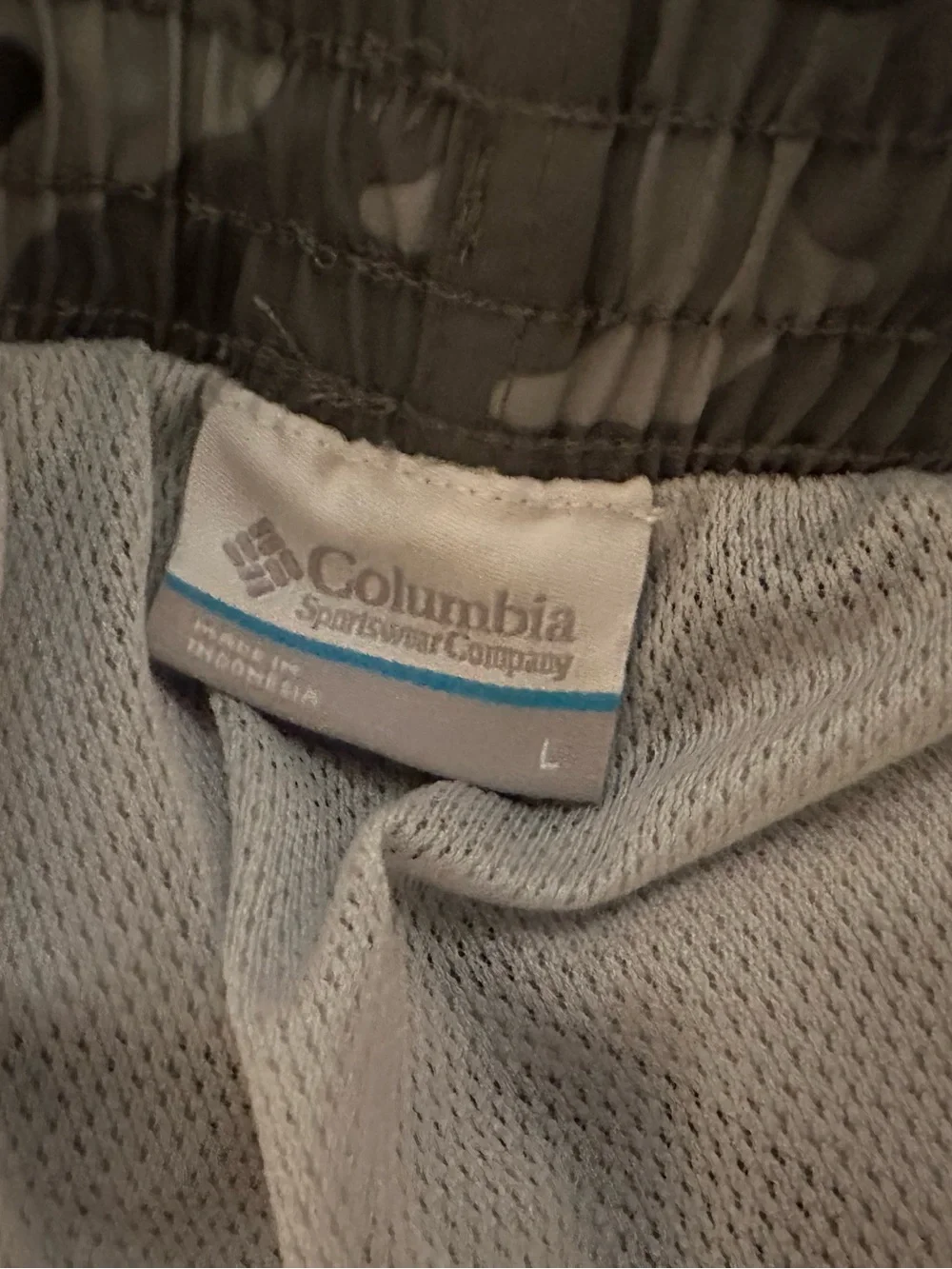 Columbia PFG Rambler Water Shorts GRAY CAMO Men’s LARGE